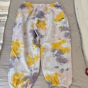 Vans Tie-Dye Sweatpants- Yellow and Purple